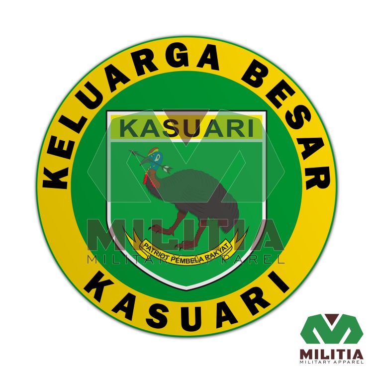 Jual Stiker Bulat Komando Daerah Militer XVIII Kasuari | Shopee Indonesia