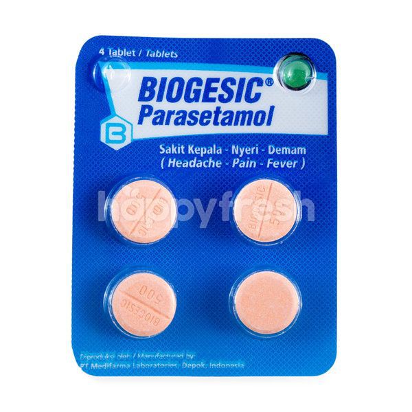 Jual Biogesic Paracetamol Isi Tablets Shopee Indonesia