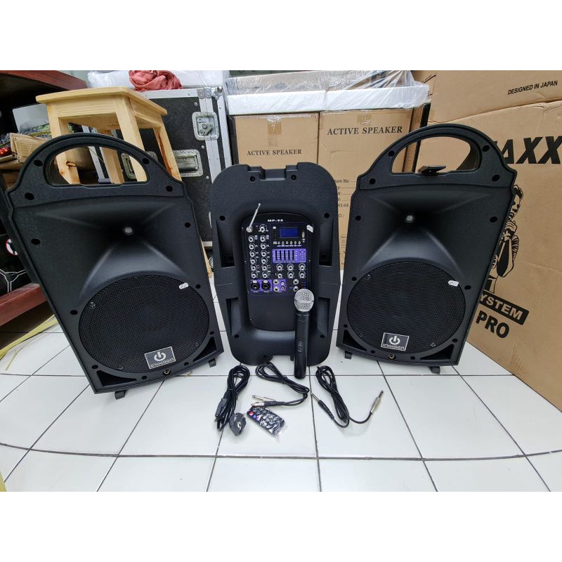 Jual Speaker portebel Crimson BX100, Effect Vokal Reverb, free 1 mic ...