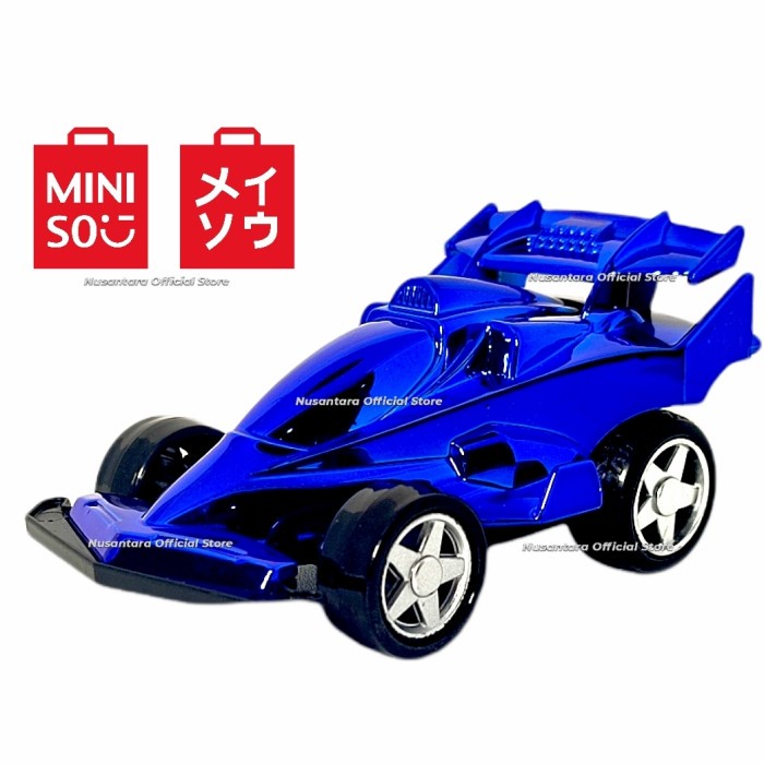 Jual Mainan Mobil MINISO Japan FORMULA 1 Friction Toy Car Biru Rotasi ...