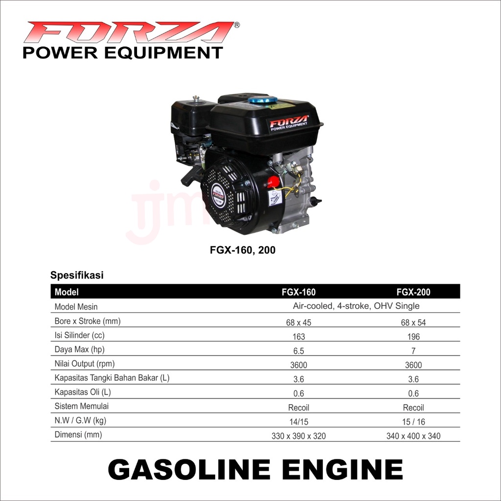 Jual Gasoline Engine Forza / Engine FGX-200 7 HP | Shopee Indonesia
