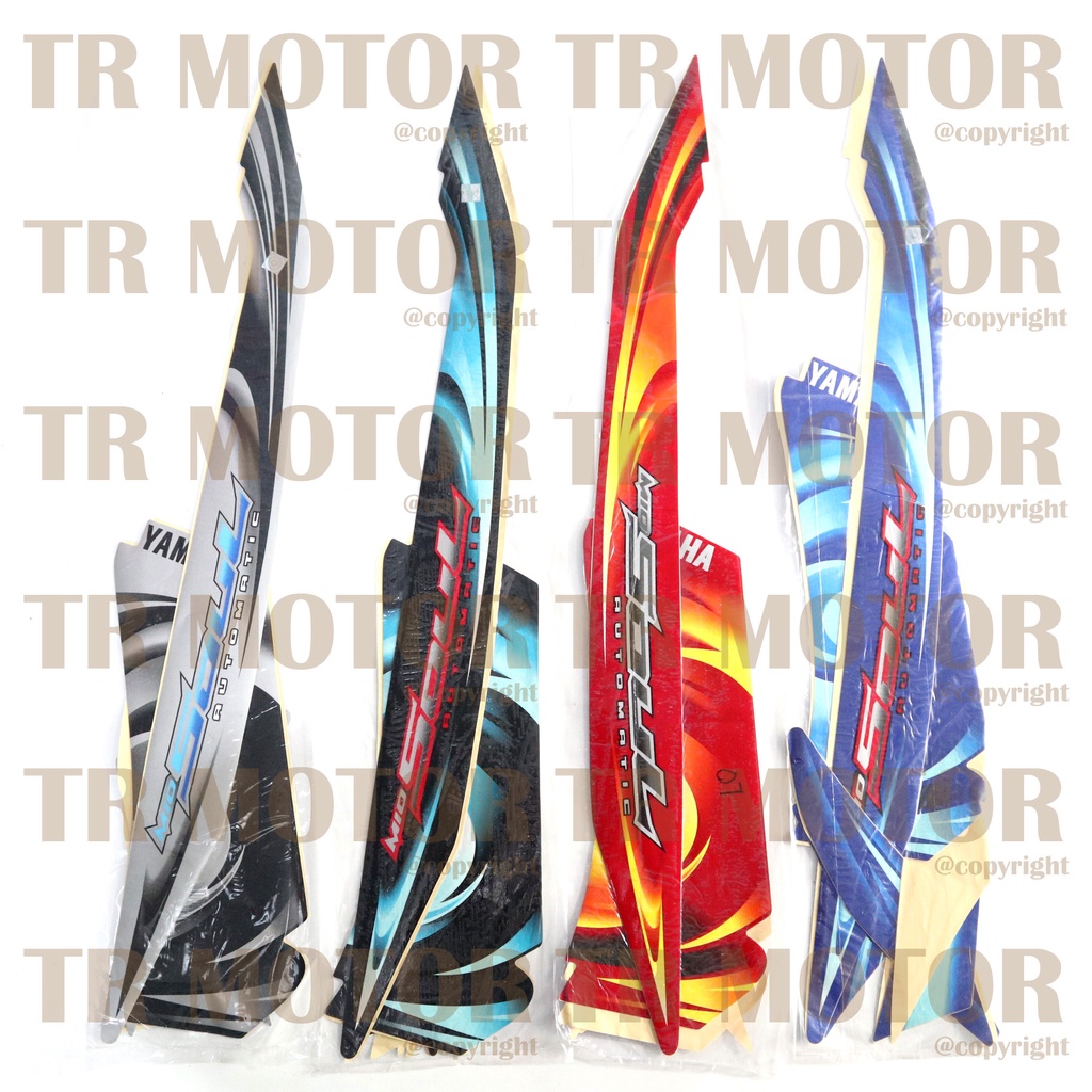 Jual Stiker Motor Mio Soul 2007 Sticker Striping Lis Full Set Motor