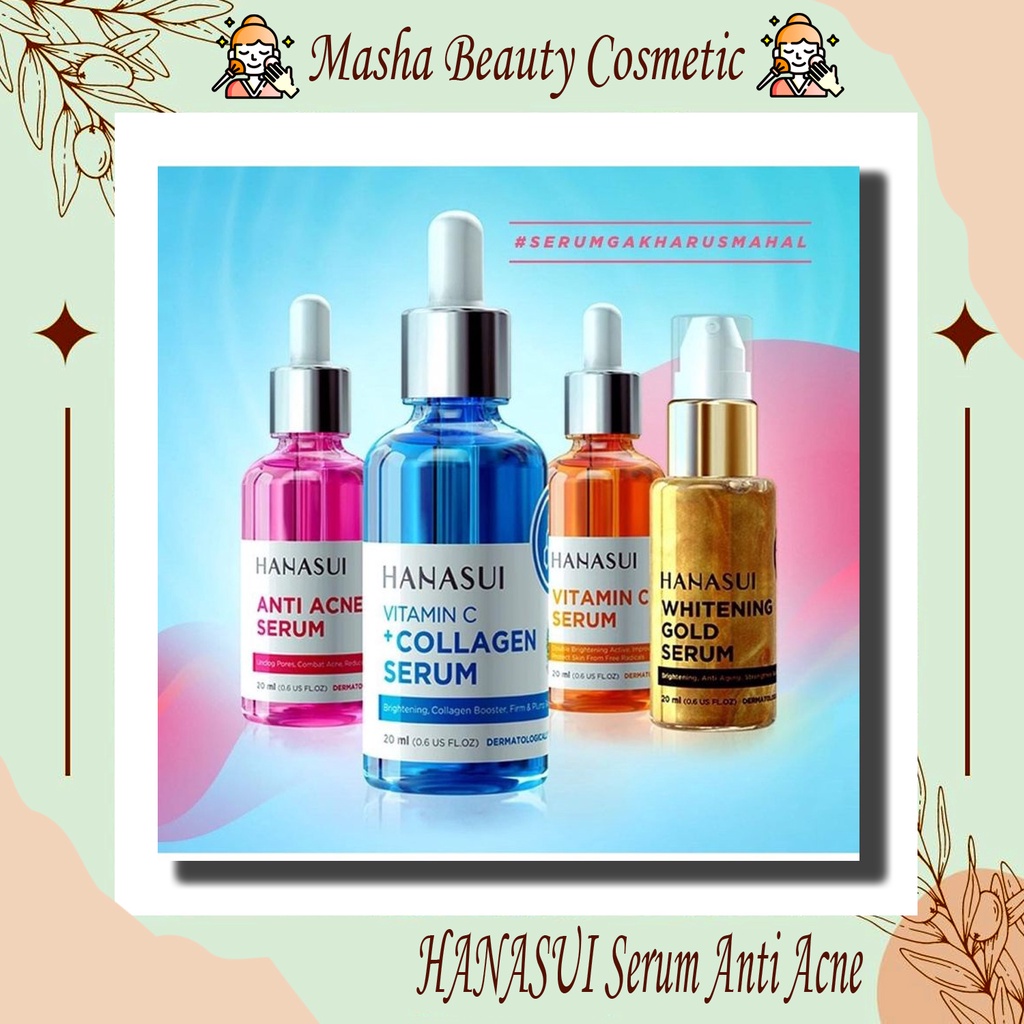 Jual HANASUI Serum Anti Acne Gold Whitening Vitamin C Vitamin C ...