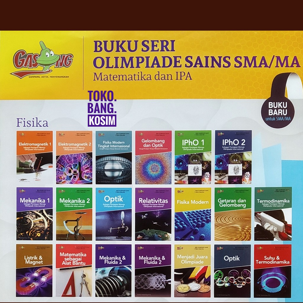 Jual Buku Seri Olimpiade Sains Fisika Smamagasingprof Yohanes Surya Phd And Team 20 Jilid 2261