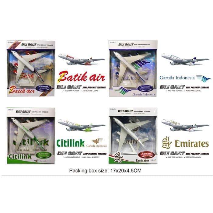 Jual Diecast Seri Pesawat Terbang - Miniatur Air Plane - Pajangan ...