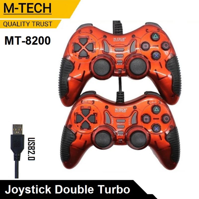 Jual M-Tech MT-8200 Gamepad /Joystick Double Turbo USB - Stick PC ...
