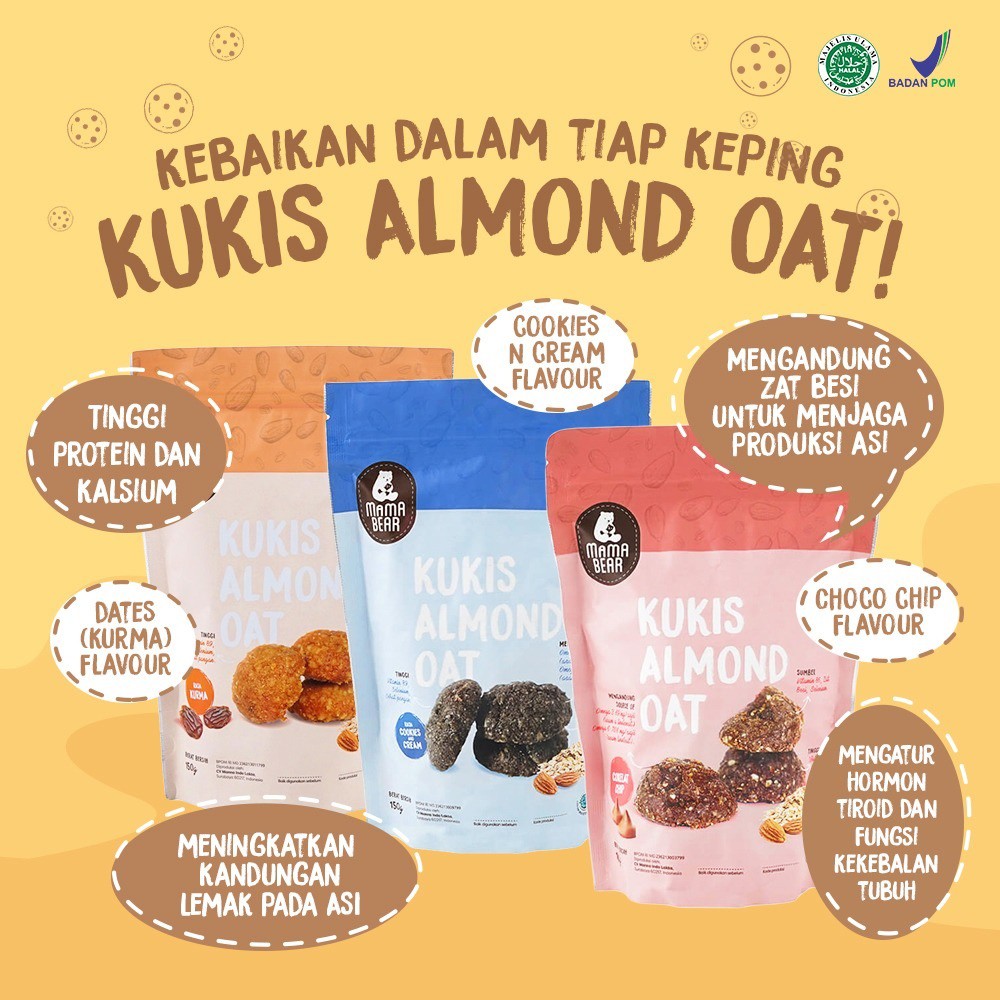 Jual Mama Bear Milkymama Cookies Asi Booster Kue Pelancar Asi Iva