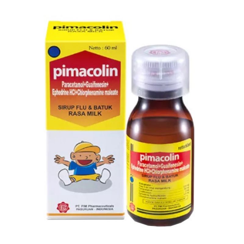 Jual PIMACOLIN SIRUP RASA SUSU ISI 60 ML (kemasan baru) | Shopee Indonesia