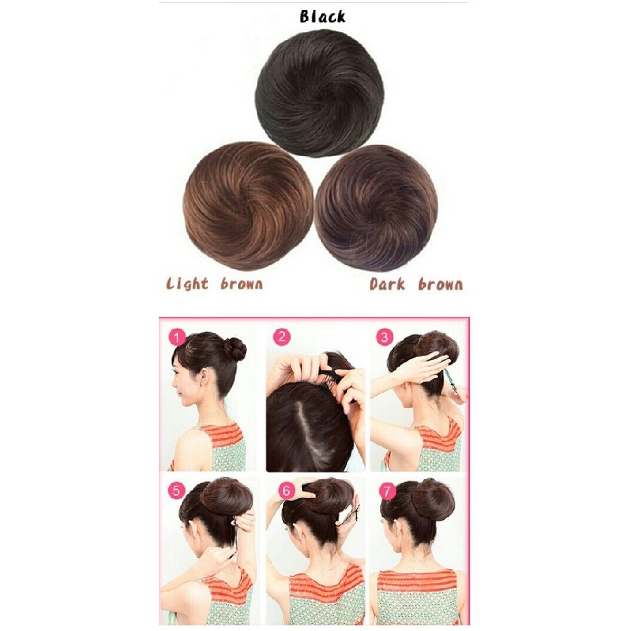 Jual Alat Pembentuk Gelung Konde Sanggul Rambut Bundar Bulat Donat ...