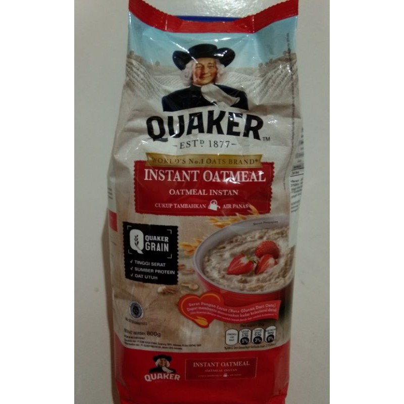 Jual Quaker Oat 800gr (free container selama ada persediaan) | Shopee ...