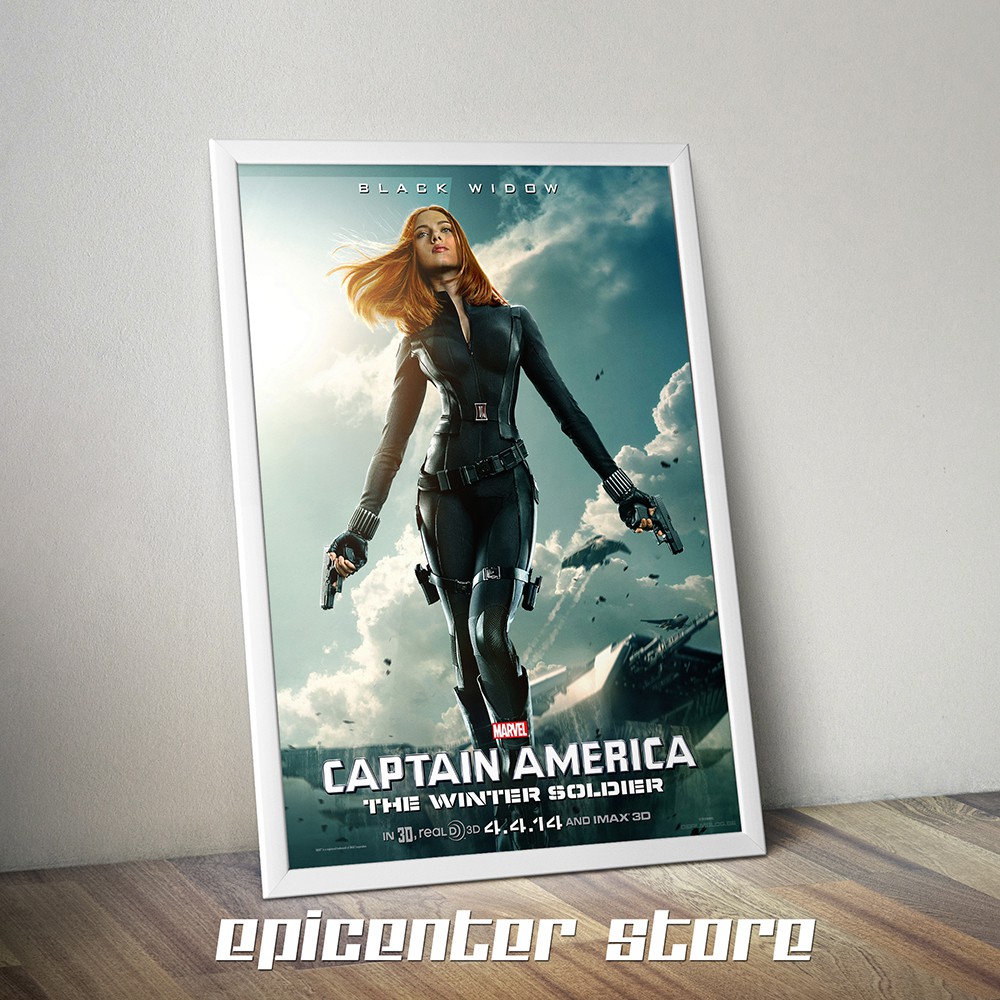 Jual Poster Film Captain America Winter Soldier - Black Widow 40x60 ...