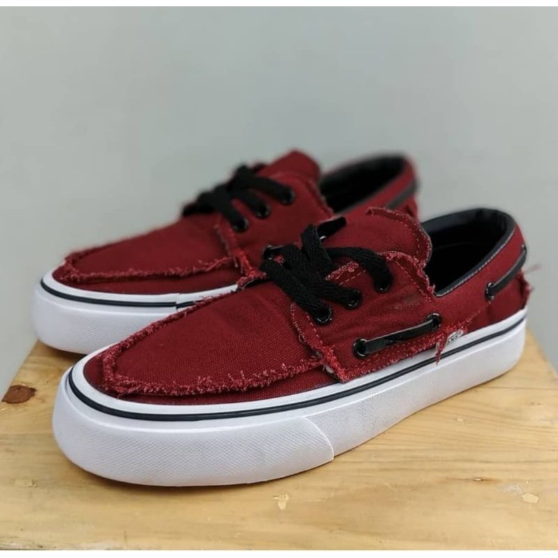 Vans Zapato Maroon Sepatu Vans Pria Sepatu Sneakers Sepatu Vulcanized