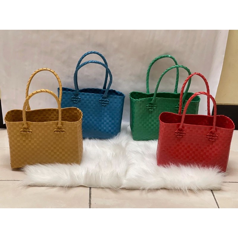 Jual Tas Anyaman Wanita AGNIA Ukuran S 4 Colors / Tas Anyaman Wanita ...