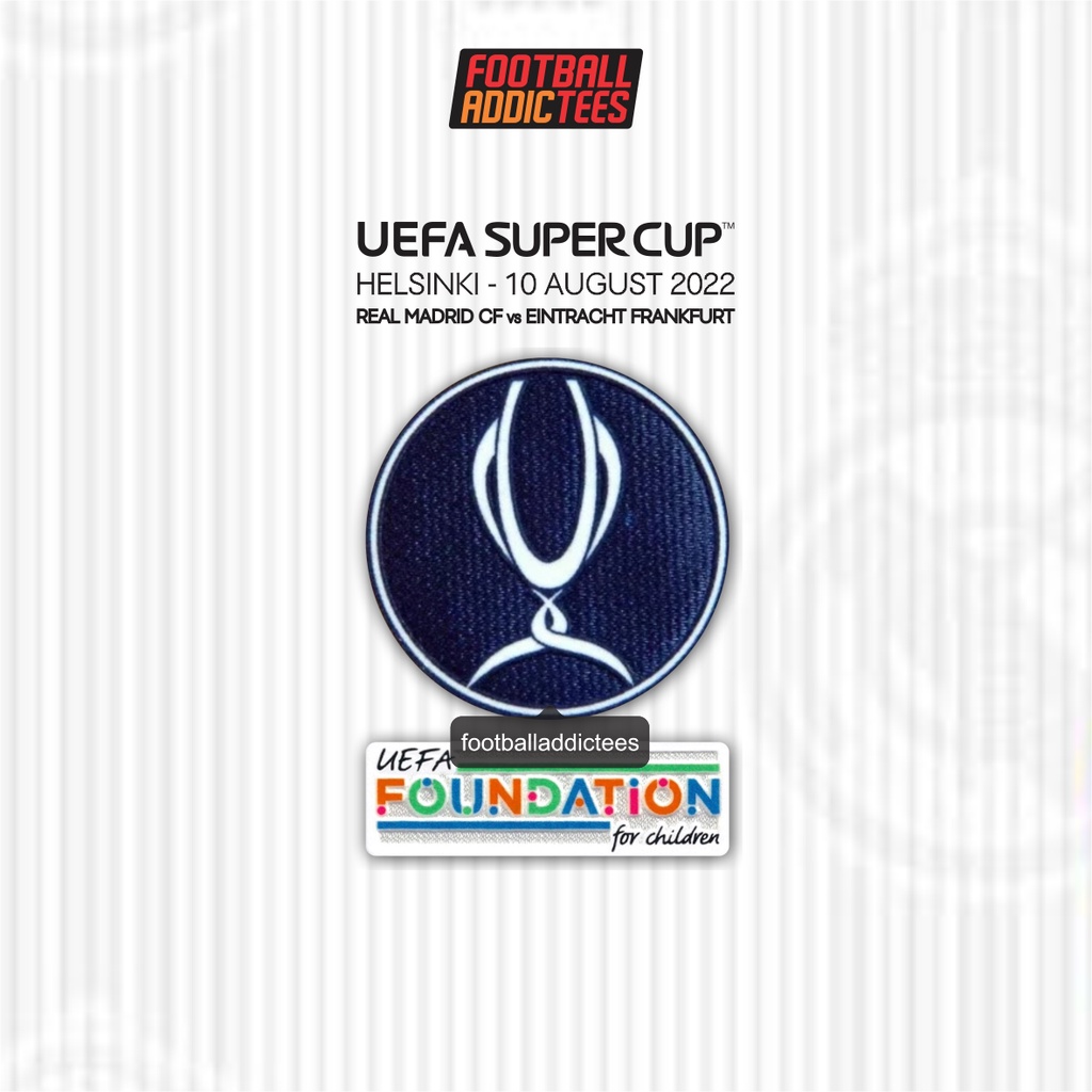 Jual PATCH MDT UEFA SUPER CUP 2022 REAL MADRID | Shopee Indonesia