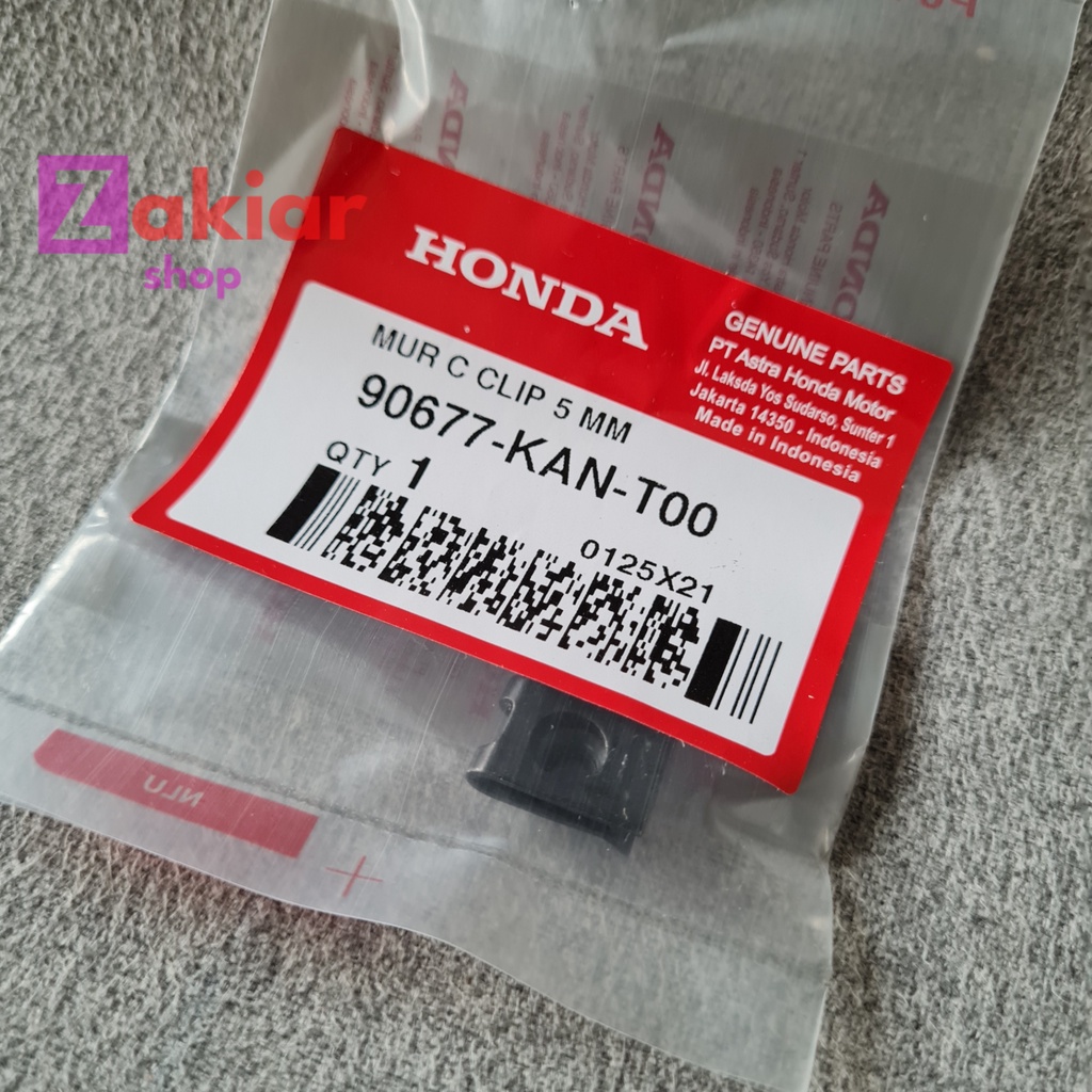 Jual 90677-KAN-T00 Mur Nut Clip 5 MM Klem Baut Batok Ukuran Drat Baut 8 ...