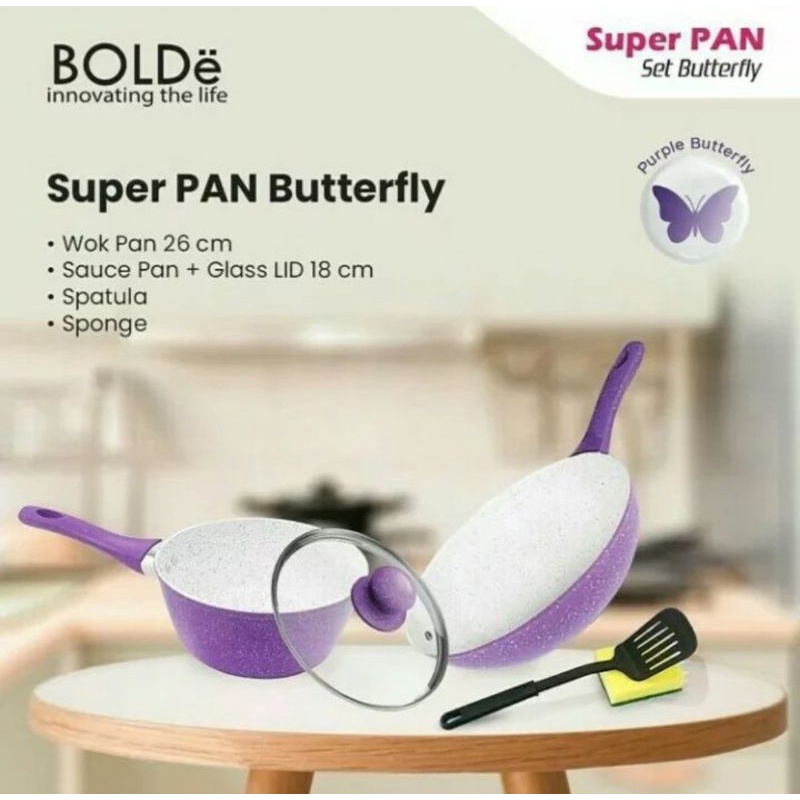 Jual Super PAN Purple Set 2 Pcs GRANITE Original BOLDe | Shopee Indonesia