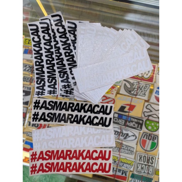 Jual sticker asmara kacau,sticker printing,sticker motor,sricker helm ...