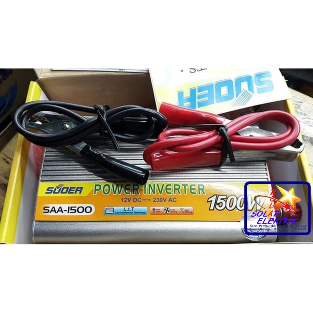 Jual Power Inverter 1500 Watt 12 Volt, Saa 1500 12 V Suoer | Shopee ...