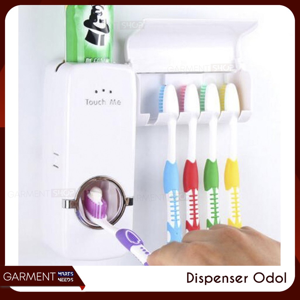 Jual DODOL - Dispenser Odol Tempat Sikat Gigi Set Rak Kamar Mandi ...