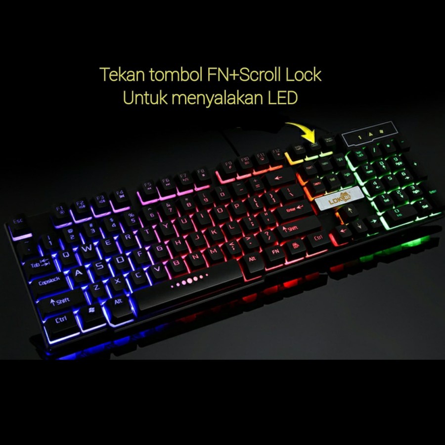 Jual Keyboard Gaming RGB LED | Shopee Indonesia