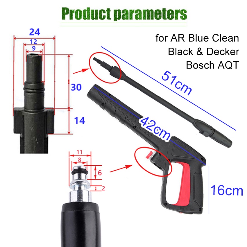 Jual Jet Cleaner Gun High Pressure Sprayer Spray Stik For Bosch Aquatak ...