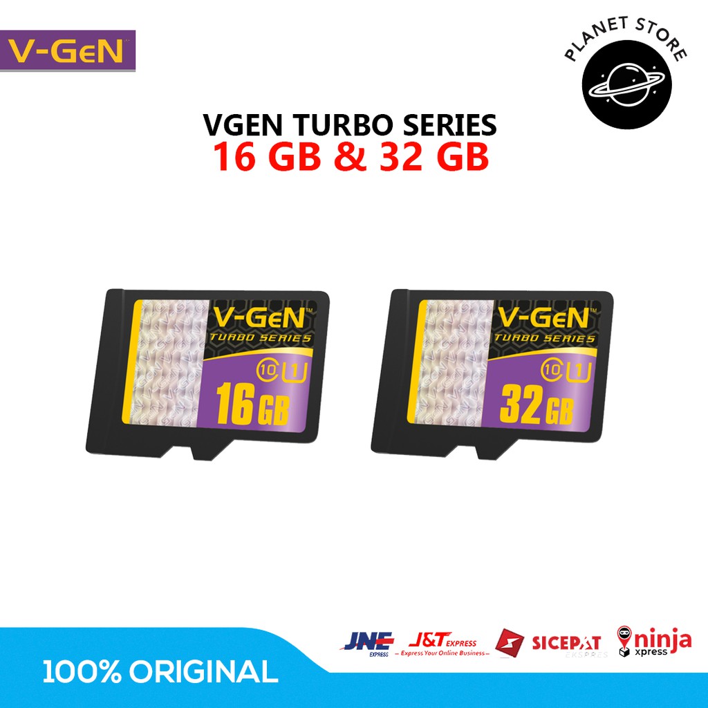 Jual Vgen Turbo 16gb/32gb Kartu Memori Turbo Series Murah Penyimpanan ...
