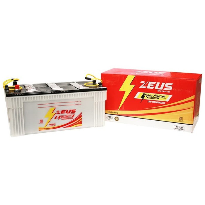 Jual Aki Zeus N200 (190H52R) Aki Dump Truck Aki Basah 12v 200Ah