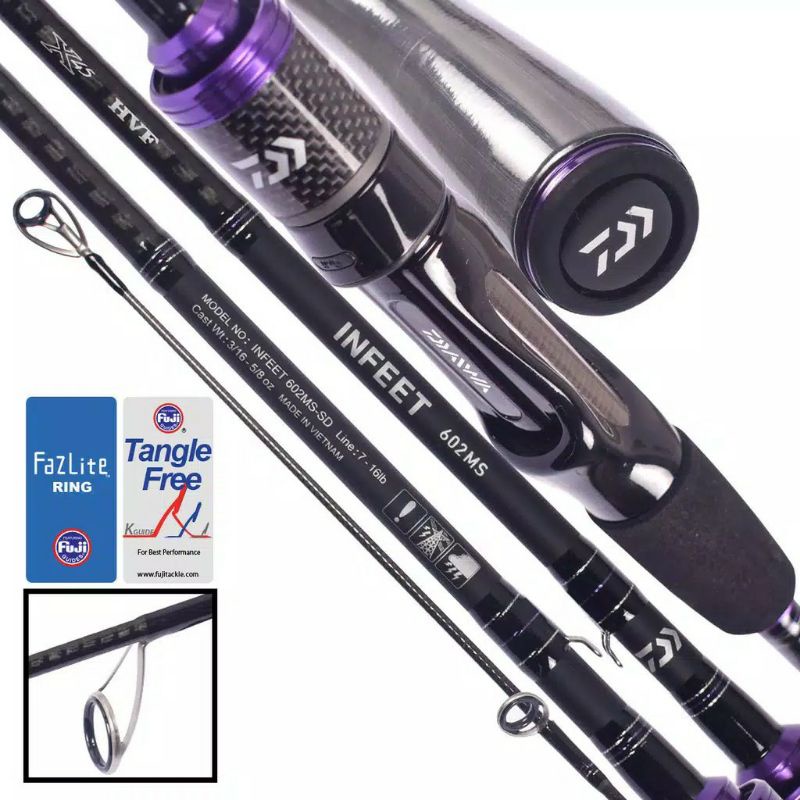 Jual joran Daiwa INFEET 602MS | 662MS | 702MS | SPINNING | ALAT PANCING ...