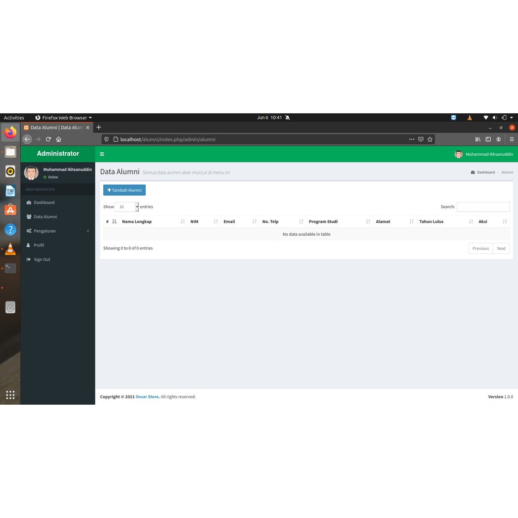 Jual Aplikasi Alumni Berbasis Website Dengan Framework CodeIgniter ...