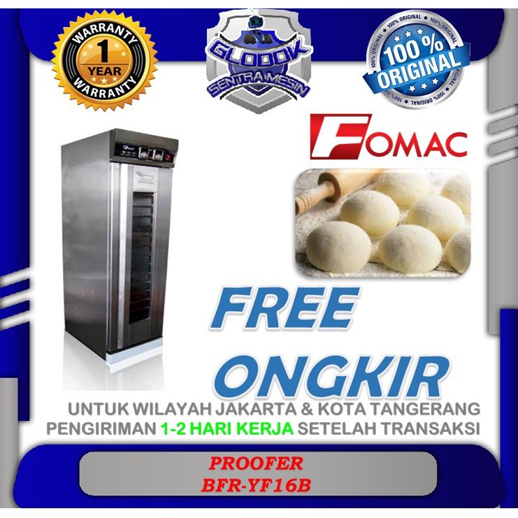 Jual Mesin Pengembang Roti Proofer BFR-YF16B FOMAC | Shopee Indonesia