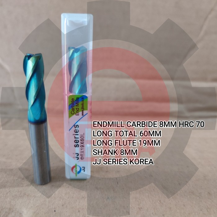 Jual ENDMILL CARBIDE 8MM HRC 70 60MM JJ TOOLS KOREA | Shopee Indonesia