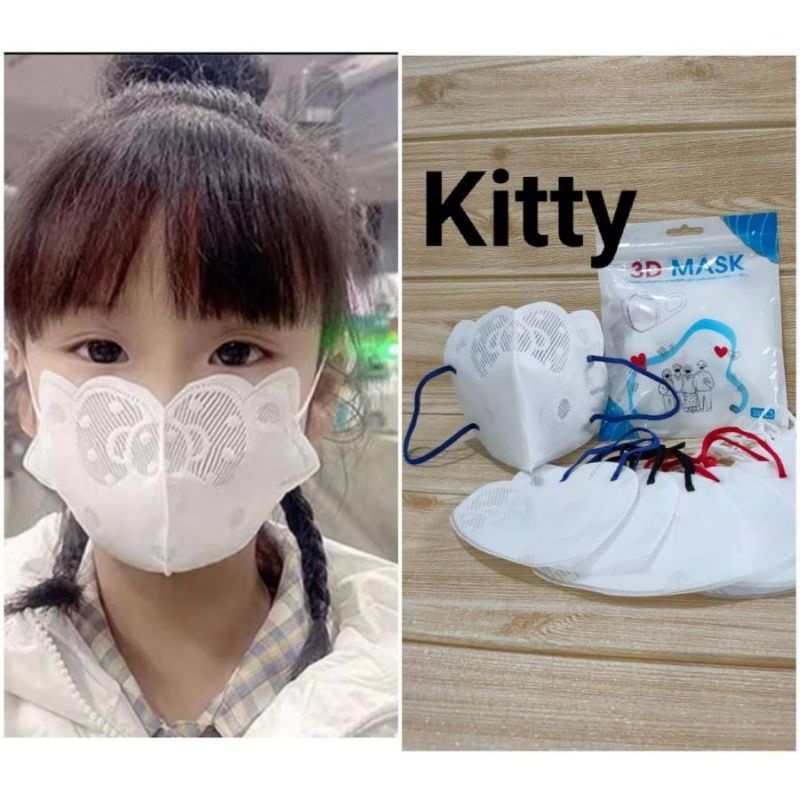 Jual Masker Anak 3D Hello Kitty / Masker Anak Duckbill Murah / JNS ...