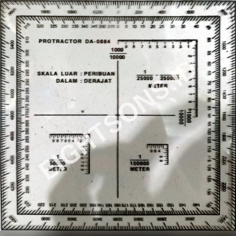 Jual Protaktor Navigasi Orienteering Douglas Protracktor Standard ...