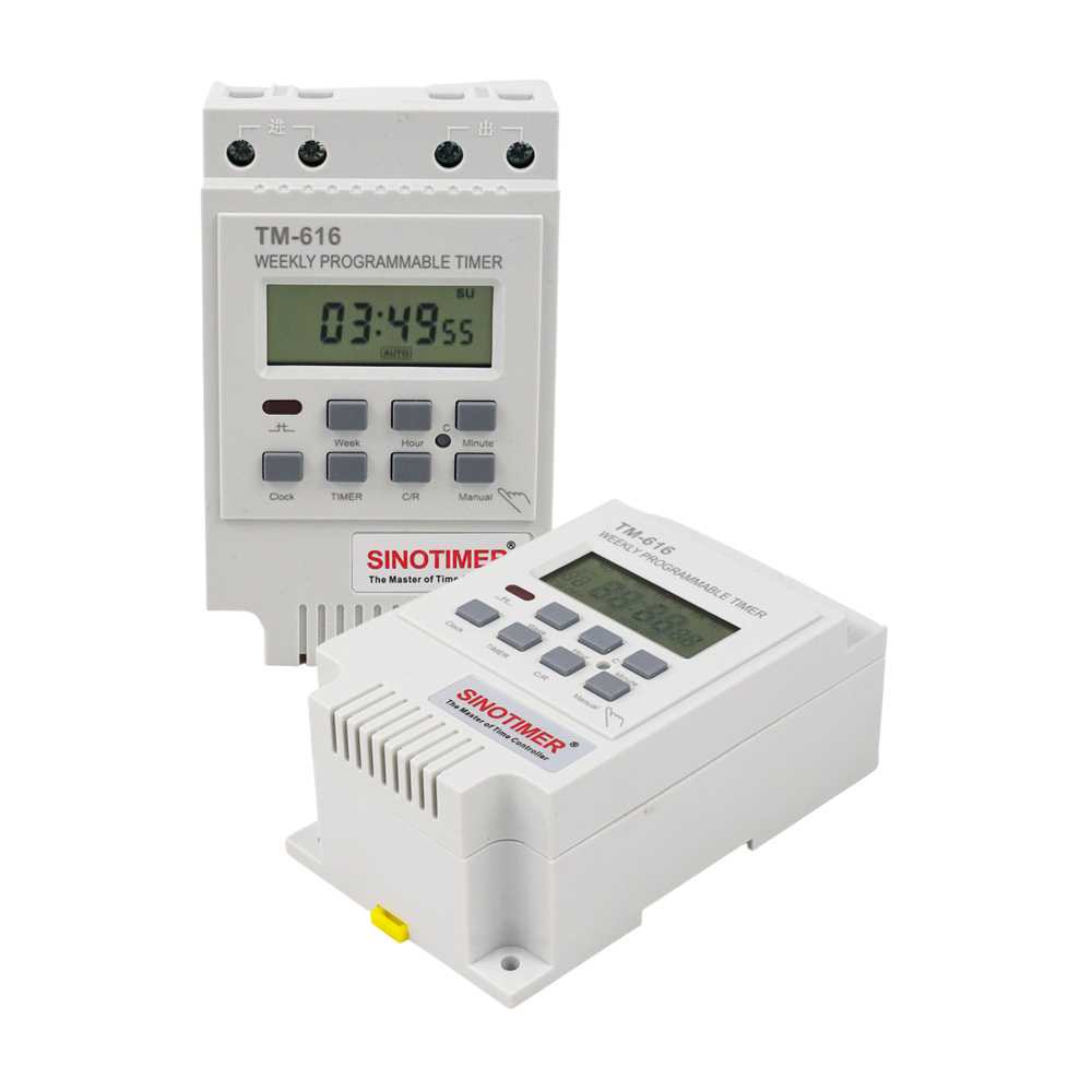 Jual Power Timer Programmable Time Switch Relay 220 V 30 A TM616W ...