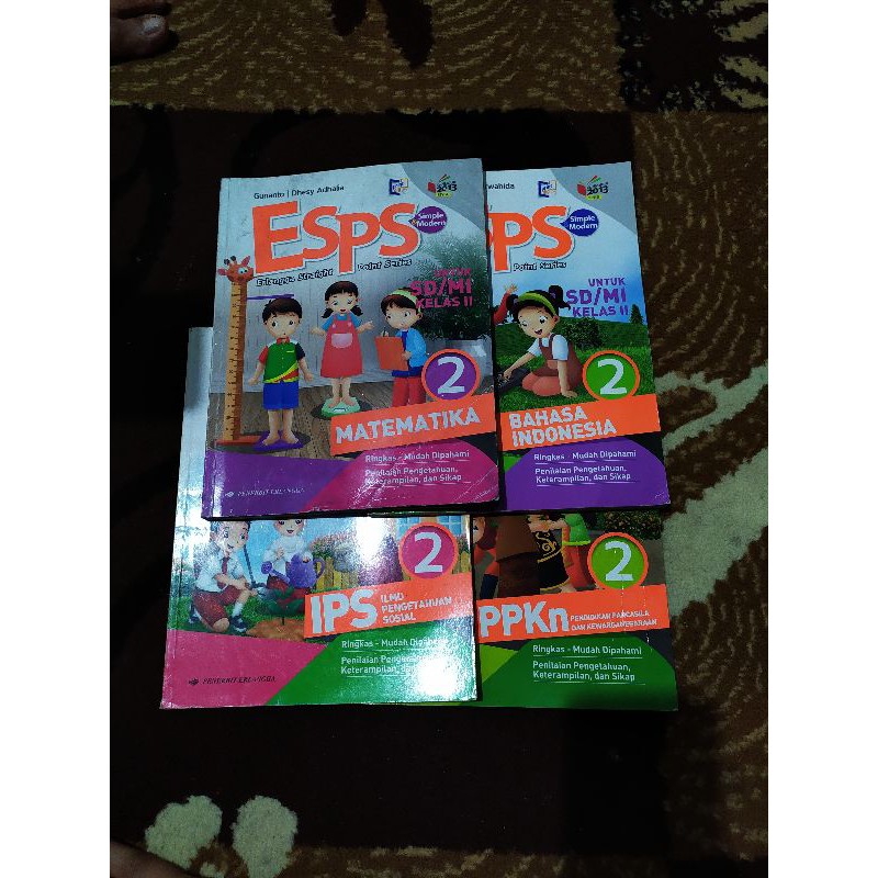 Jual BUKU PAKET ESPS KELAS 2 SD (IPS,IPA,PPKN, B.INDONESIA, MATEMATIKA ...