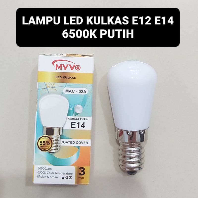 Jual Lampu Kulkas LED 6500K Putih E12 E14 Shopee Indonesia