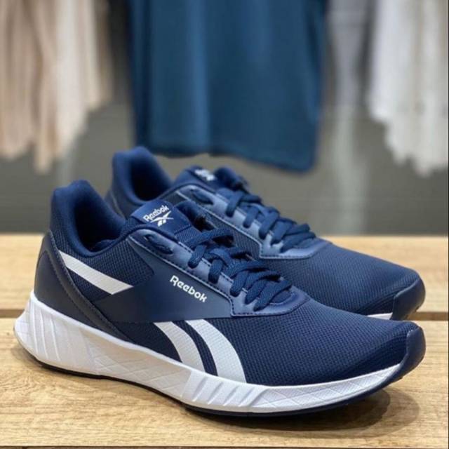 sepatu reebok running biru