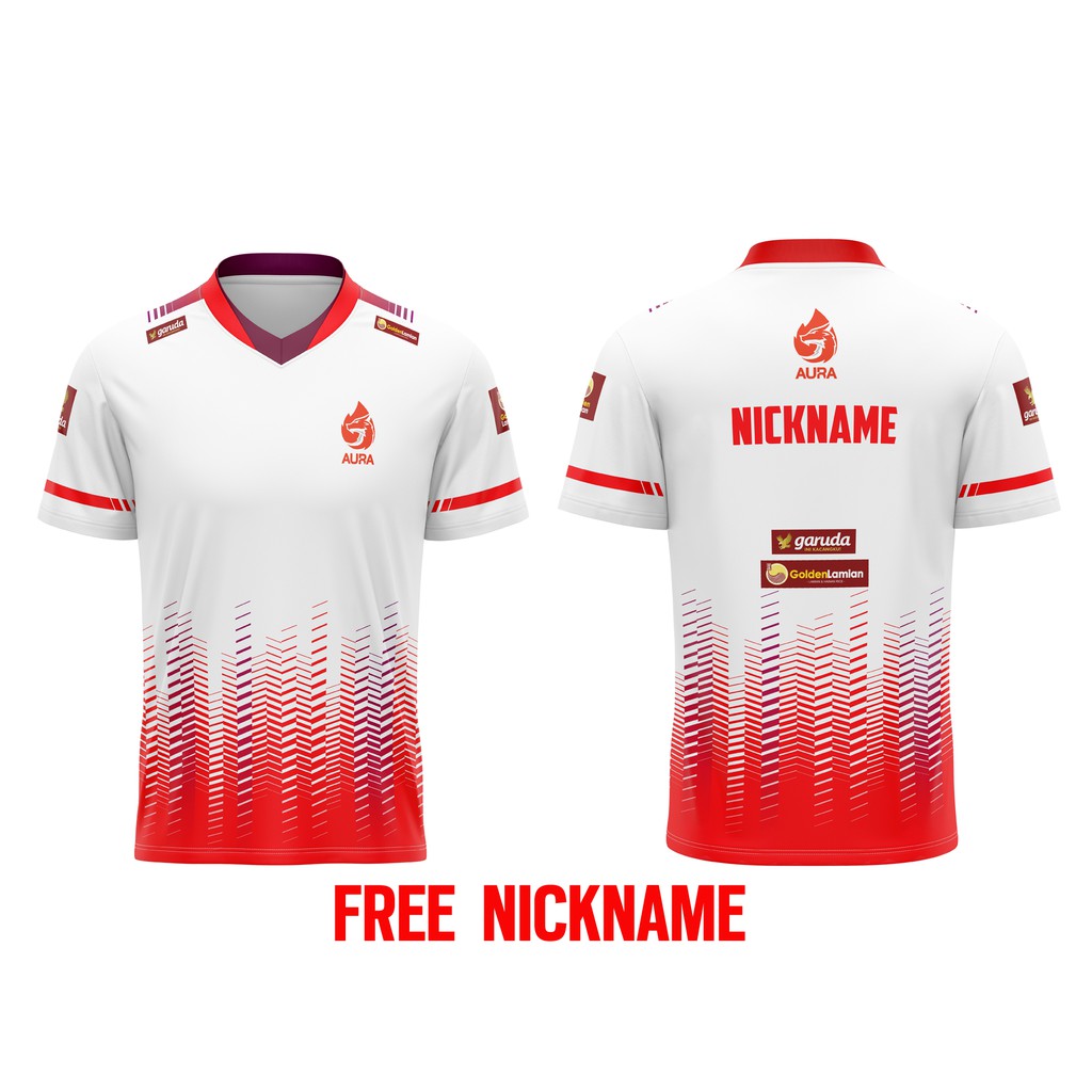 Jual Jersey Gaming AURA 2019 Esport Custom Free Nickname Shopee Indonesia