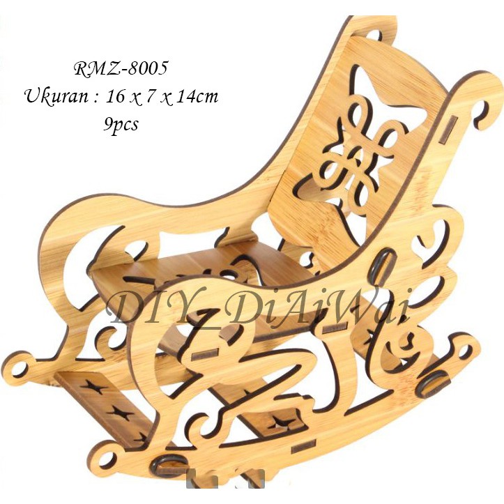 Jual Puzzle 3D DIY Rocking Chair mainan puzzle edukasi anak (kado ...