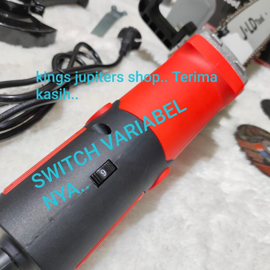 Jual Promo 2Pc Variabel Speed Grinda 4In Jld + Chain Saw Chainsaw ...