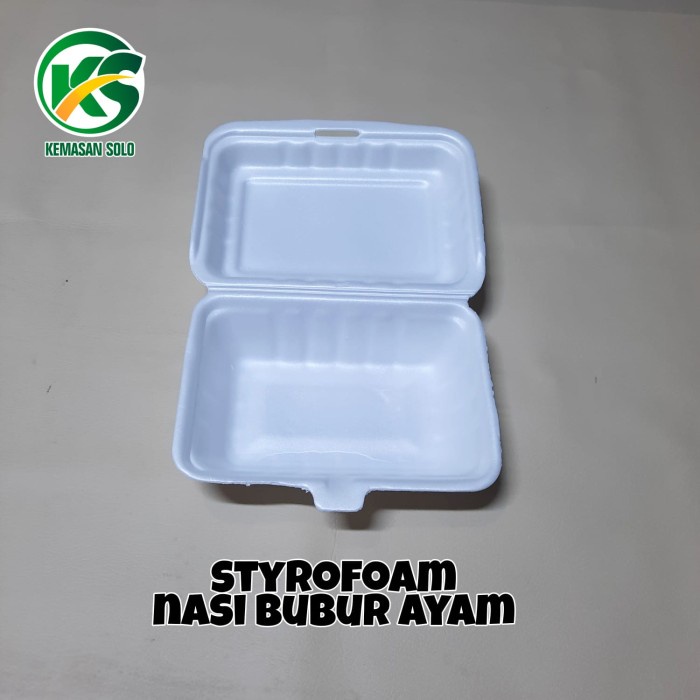 Jual Styrofoam Tanggung Kotak Makan Box Nasi Bubur Ayam Geprek Wajib Gosend Shopee Indonesia