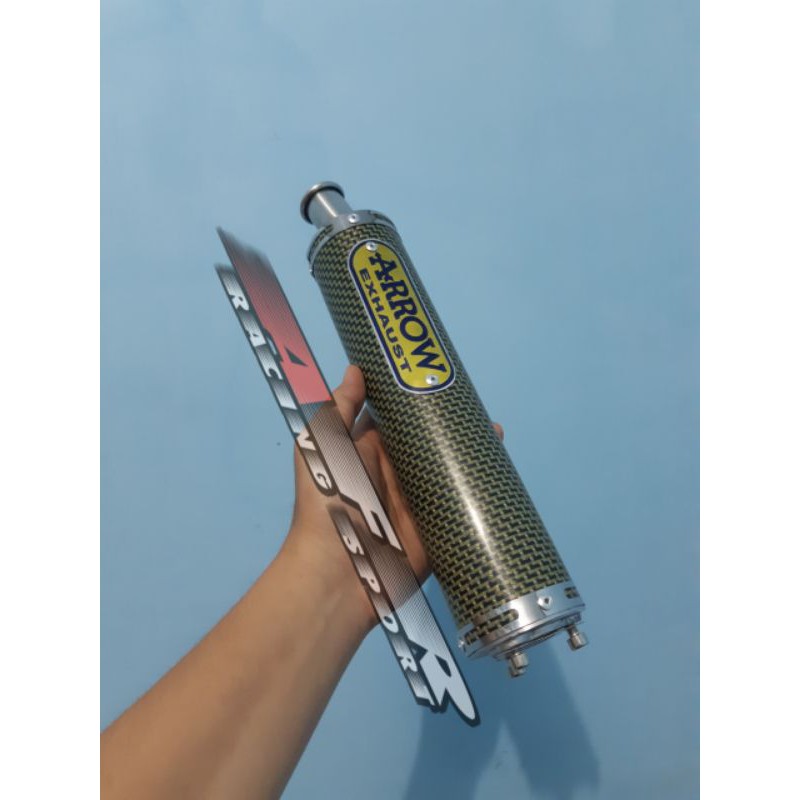 Jual Silincer Knalpot Ninja R RR ARROW Kevlar | Shopee Indonesia