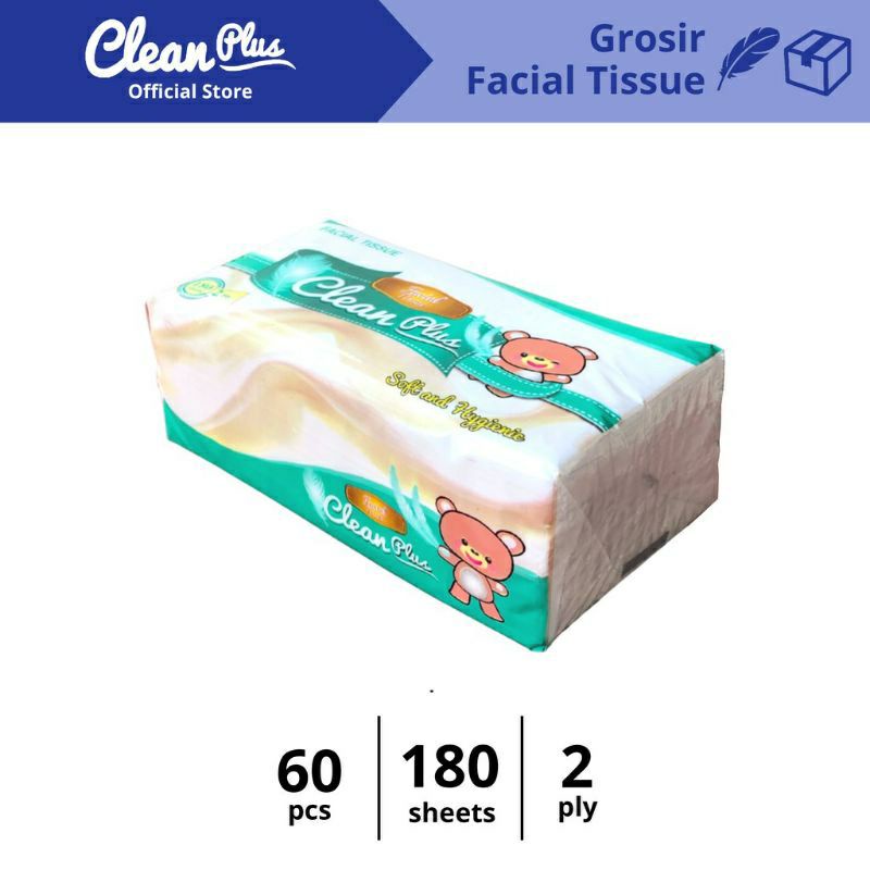 Jual TISSU CLEAN PLUS 180 SHEET 2 PLY | Shopee Indonesia