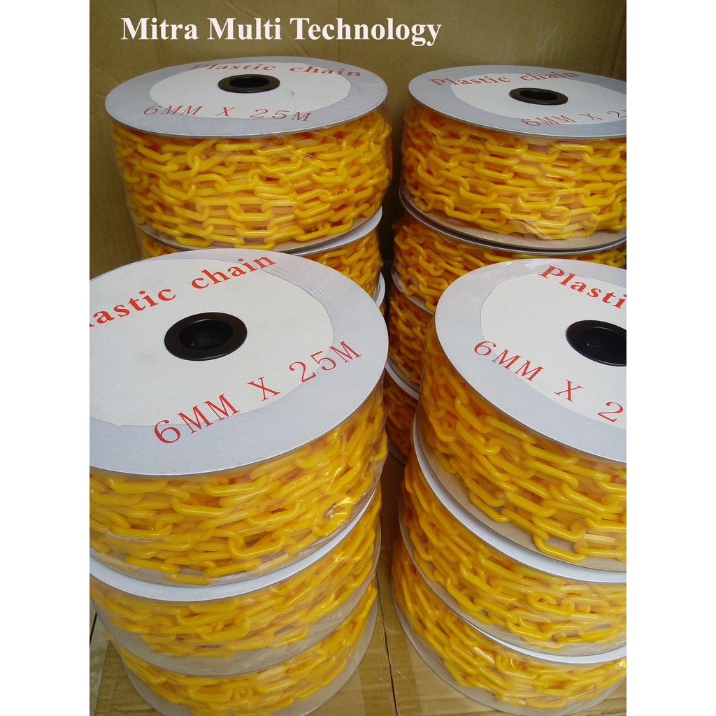 Jual Plastic chain / Rantai Plastik Pvc 6mm x 25 meter | Shopee Indonesia