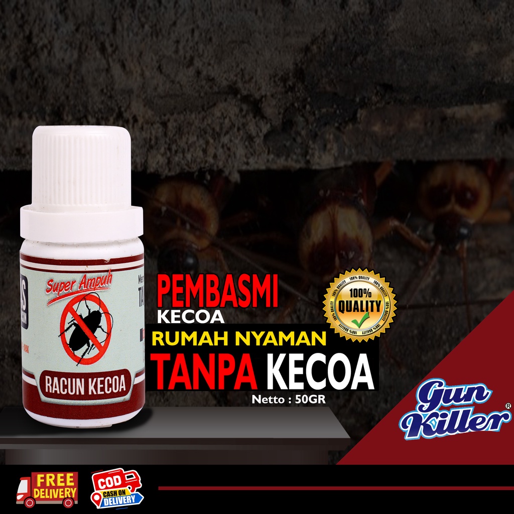 Jual 50gram_GK_Kecoa Pengusir Pembunuh Kecoa Racun Super Ampuh Dan