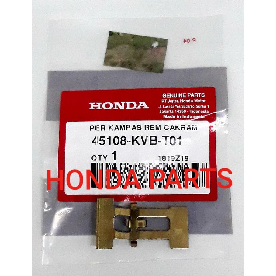Jual Original PER PLAT DUDUKAN TAHANAN KAMPAS REM CAKRAM DEPAN DISKPAD ...