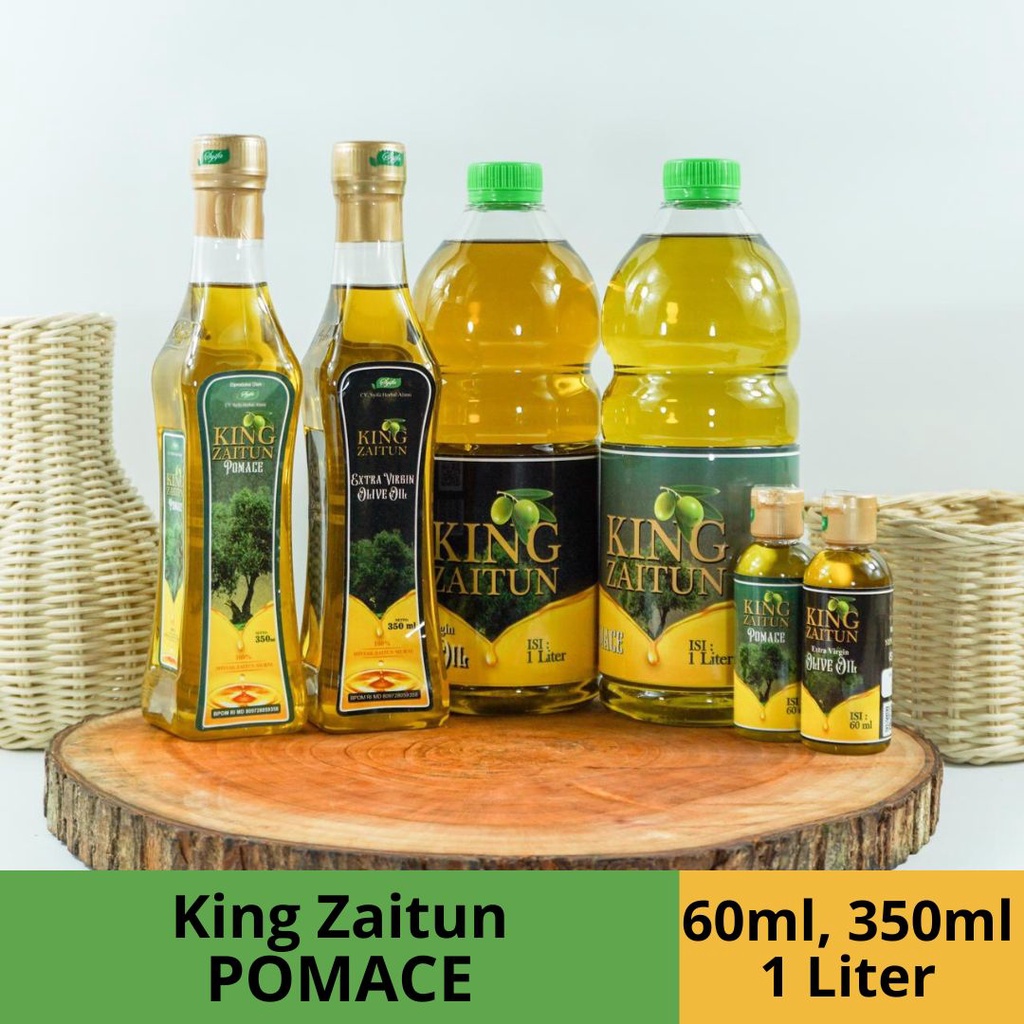 Jual Pomace Olive Oil / Minyak Zaitun Pomace 1 Liter KING ZAITUN POMACE