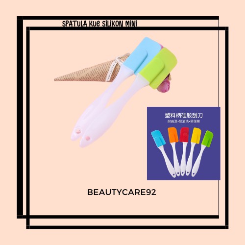 Jual BC92 Spatula Kue Silikon Mini ukuran 17 cm / spatula cabe (BURAM