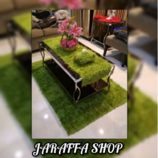 Jual JRA SET 3IN1 SET KARPET AMBAL ALAS BULU RASFUR + TAPLAK MEJA BULU ...
