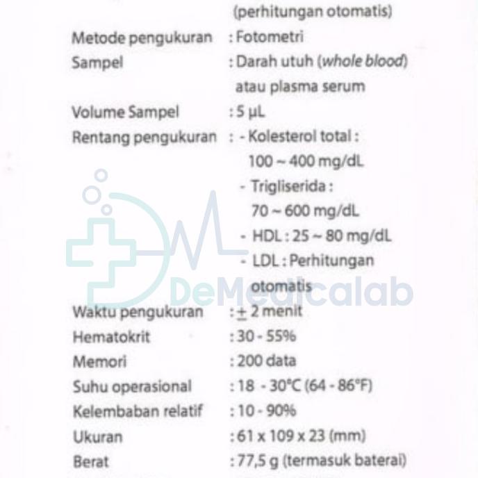 Jual Alat Lipidpro Lipid Pro Test Cholestrol Total Hdl Ldl ...